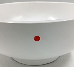 Open Box: Orion Handcrafted Terracotta Bowl, Large - White