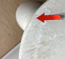 Open Box: Sorrento Round Accent Table (8") - Travertine