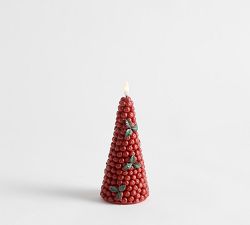 Standard Flameless Holly Berry Candle