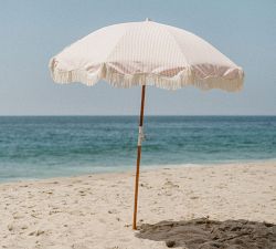 St. Tropez Fringed Beach Umbrella (7')