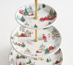 Christmas in the Country Tiered Stand