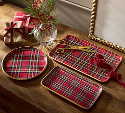 Festive Printed Enamel Tray