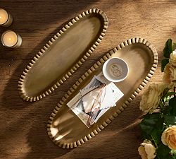 Oval Beaded Tray