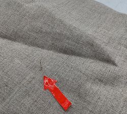 Open Box: Belgian Flax Linen Light Filtering Curtain (54"W x 115"L) - Dark Flax