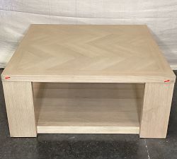 Open Box: Blair Herringbone Square Coffee Table (36") - Shoreline