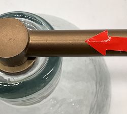 Open Box: Bridget Recycled Glass Triple Sconce (20") - Tumbled Brass