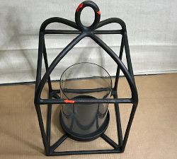 Open Box: Fallon Forged-Iron Outdoor Lantern, Medium (23"H) - Bronze
