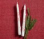 Candy Cane Taper Candle - Set of 2