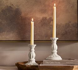 Fluted Ceramic Candle Holder