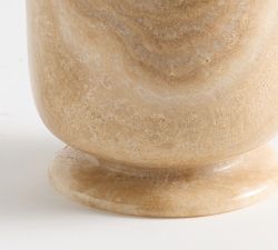 Footed Marble Candle Holder