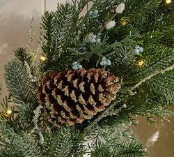 Faux Lit Avant-Garde Rustic Glam Wreath &amp; Garland