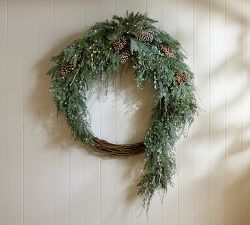 Faux Lit Avant-Garde Rustic Glam Wreath &amp; Garland