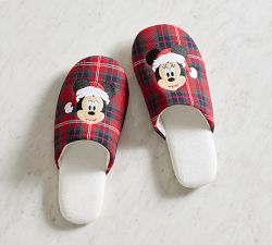 Disney Mickey Mouse and Friends Plaid Slippers