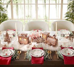 Gingerbread Snowflake Stoneware Appetizer Plates  - Set of 4