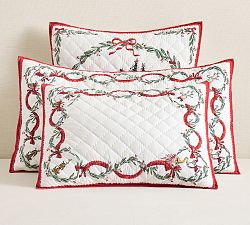 The Grinch™ Wreaths Heritage Quilted Sham