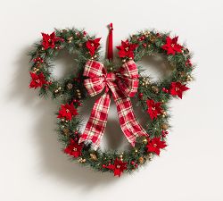 Disney Mickey Mouse and Friends Faux Lit Wreath &amp; Garland