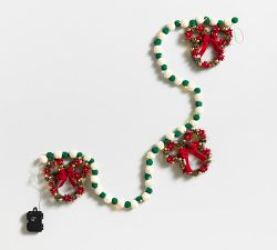 Disney Mickey Mouse and Friends Faux Lit Wreath &amp; Garland