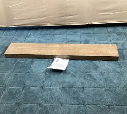 Open Box: Brighton Floating Wood Shelf (8"D x 48"W) - Gray Wash