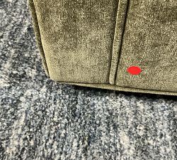 Open Box: Irving Roll Arm Chair without Nailheads (33") - Rustic Chenille Dark Moss, Coffee Feet
