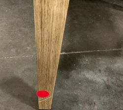Open Box: Layton Upholstered Dining Chair - Performance Boucle Oatmeal, Seadrift Legs