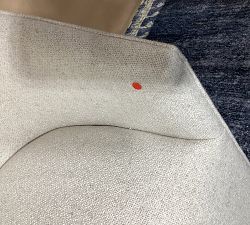 Open Box: Baldwin Upholstered Barrel Back Dining Chair - Performance Boucle Oatmeal