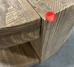 Open Box: Rockport Round Coffee Table, Small (34") - Sierra