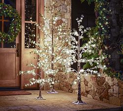 Faux Lit Pine Tree