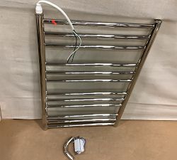 Open Box: Contemporary Towel Warmer (19.5"W x 31"H) - Polished Nickel