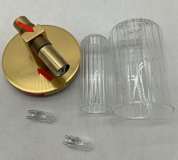 Open Box: Parris Single Tube Sconce - Aged Brass