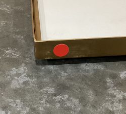 Open Box: Stowe Modern Metal Frame, 25"x25" (8"x10" Opening) - Brass
