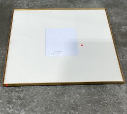 Open Box: Stowe Modern Metal Frame, 25"x25" (8"x10" Opening) - Brass