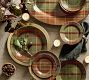 Woodrow Plaid Stoneware Appetizer Plates - Set of 4