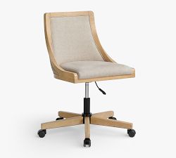 Vintners Upholstered Swivel Desk Chair