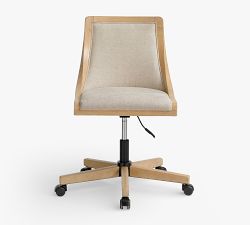 Vintners Upholstered Swivel Desk Chair