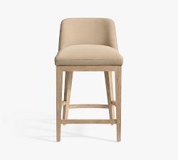 Layton Leather Low Back Bar &amp; Counter Stools