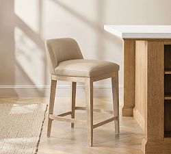 Layton Leather Low Back Bar &amp; Counter Stools