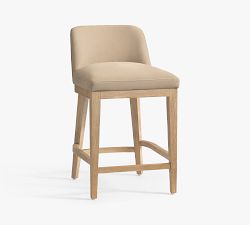Layton Leather Low Back Bar &amp; Counter Stools