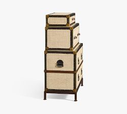 Ludlow Rattan 4-Drawer Tall Dresser (33")