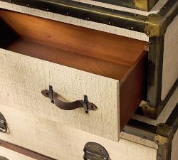 Ludlow Rattan 4-Drawer Tall Dresser (33")