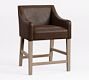 Classic Leather Slope Bar &amp; Counter Stools