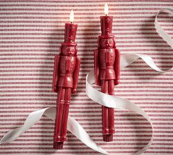 Flameless Nutcracker Taper Candle