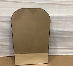 Open Box: Blake Square Arch Mirror (24"W x 40"H) - Tumbled Brass