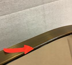 Open Box: Blake Square Arch Mirror (24"W x 40"H) - Tumbled Brass