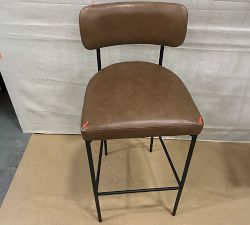 Open Box: Maison Leather Bar Stool (30"H) - Maple Signature