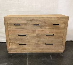 Open Box: Oakleigh 7-Drawer Dresser (57") - Heirloom Wheat, Frances Hardware