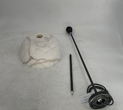 Open Box: Windham Alabaster Dome Pendant (12" Diam) - Bronze