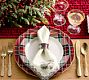 Stewart Plaid Enamel Napkin Rings - Set of 4