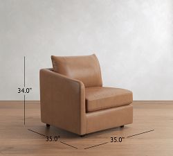 Charlotte Leather Sectional Components