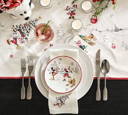 Disney Mickey Mouse and Friends Stoneware Appetizer Plates - Mixed Set of 4