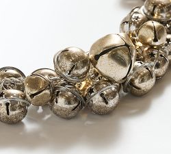 Lit Metallic Bell Garland